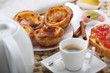traditional portuguese cakes "pasteis de nata"