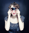 woman with bandage