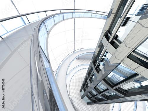 Illustration: Futuristische Architektur Futuristische Architektur