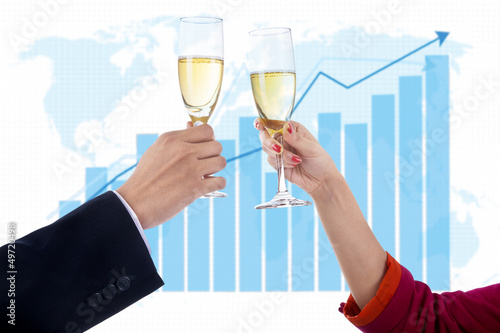 Photo: Champagne of success Champagne of success