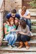 Group of Teenage Friends with Tablet PC