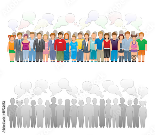 Vector: Crowd of people Crowd of people