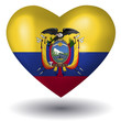 Herz mit Schatten - Ecuador
