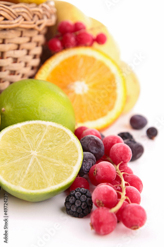 Photo: close up on fruits close up on fruits