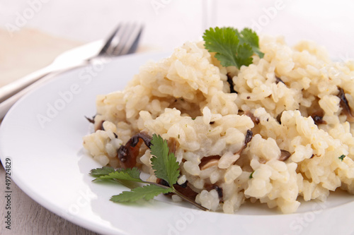 Photo: mushroom risotto mushroom risotto
