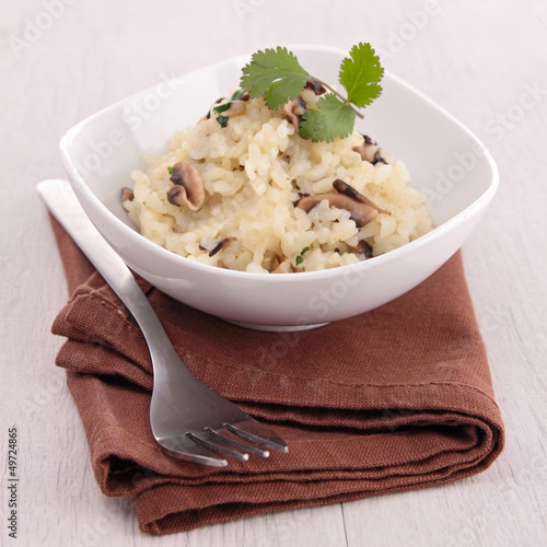 Photo: mushroom risotto mushroom risotto