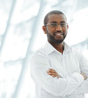 Working people with white uniforms in modern facility