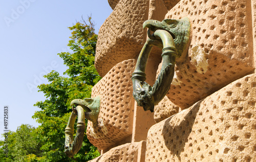 Photo: Tie Ring on Wall, Alhambra, Granada, Spain Tie Ring on Wall, Alhambra, Granada, Spain