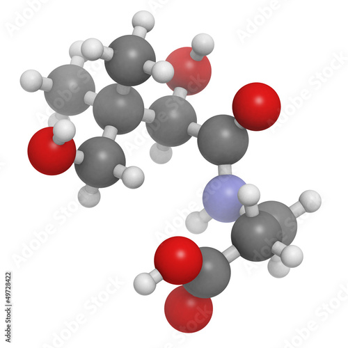 Photo: Vitamin B5 (pantothenic acid) molecule Vitamin B5 (pantothenic acid) molecule