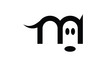 Logo petit chien noir
