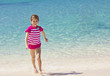 Cute Girl on Family Beach vacation