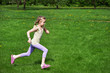 Little girl running