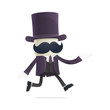 funny cartoon illusionist