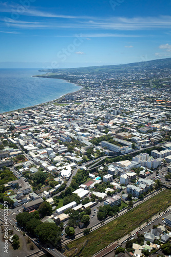 Photo: Vue aérienne de Saint-Denis - Ile de La Réunion Vue aérienne de Saint-Denis - Ile de La Réunion