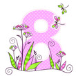 Greeting card. 8 march