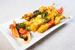 chicken kebab on a stick
