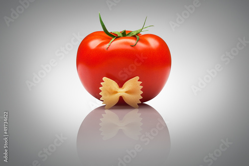 Photo: Quite an imposing sir tomato. Quite an imposing sir tomato.