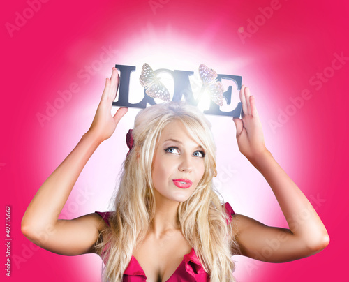 Photo: Beautiful Woman In Love With The Beauty In Nature Beautiful Woman In Love With The Beauty In Nature