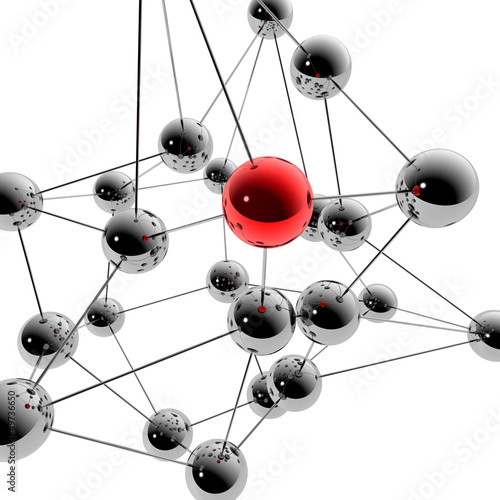 Illustration: 3D-Illustration / 3D-Grafik: Social Media und Netzwerk 3D-Illustration / 3D-Grafik: Social Media und Netzwerk