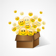 Vektor: smileys aus pappkiste smileys aus pappkiste