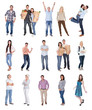 Happy casual people photos