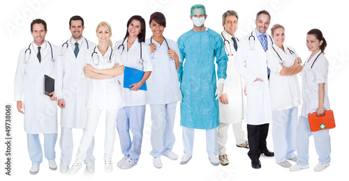 Photo: Large group of doctors and nurses Large group of doctors and nurses