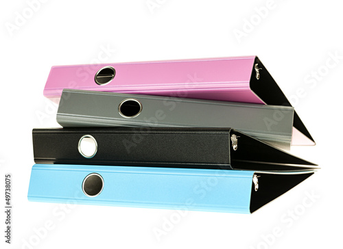 Illustration: Binders isolated on white Binders isolated on white