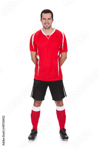 Photo: Portrait of professional soccer player Portrait of professional soccer player