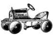 altes Kinder Tretauto um 1900, vintage toc Car