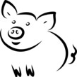 Fröhliches Schwein - Bio Fleisch - Logo