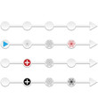 abstract arrows with bubble