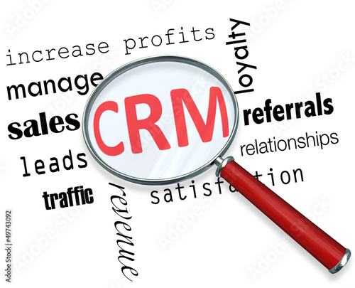 Illustration: CRM - Magnifying Glass CRM - Magnifying Glass