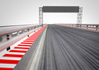 race circuit finish line perspective