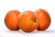Photo: Three oranges isolated on white background Three oranges isolated on white background