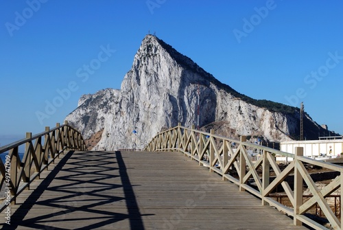 Photo: Footbridge and rock of Gibraltar © Arena Photo UK Footbridge and rock of Gibraltar © Arena Photo UK
