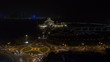 Fast motion of Museum of Islamic Art by night, Doha, Qatar