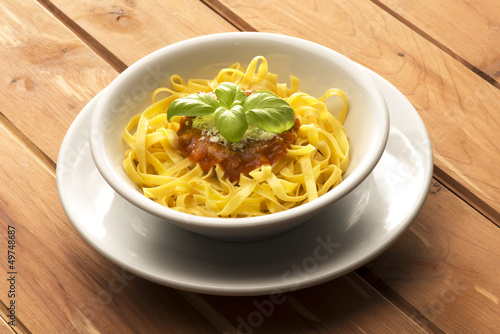 Photo: noodles with sauce noodles with sauce