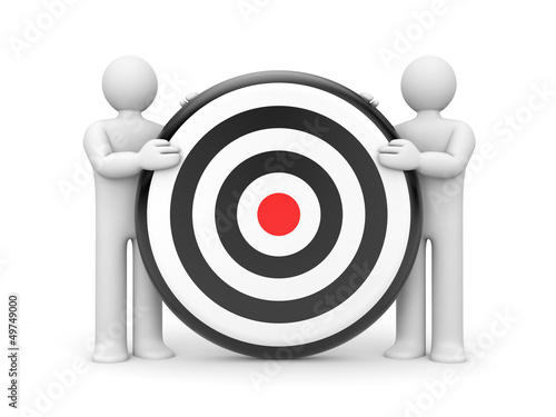 Illustration: Person with target Person with target