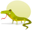 Cartoon Happy Lizard
