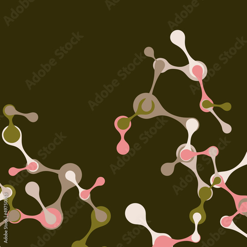 Vector: vintage structure of the DNA molecule vintage structure of the DNA molecule