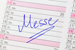 Eintrag im Kalender: Messe