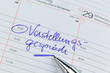 Kalendereintrag Vorstellungsgespräch