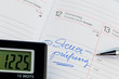 Eintrag im Kalender: Steuerprüfung