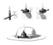 Miner Lamps - Lampes de Mineurs - 19th century