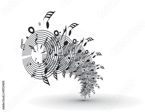 Vector: Music notes for design use, vector illustration Music notes for design use, vector illustration