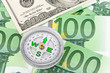 Euro Geldscheine und Dollar.