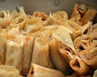 Photo: Big batch of tamales in a pot Big batch of tamales in a pot