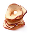 Dried apples in closeup