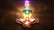 Meditating enlightenment - chakra symbols
