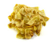 Durian chips isolated on white background